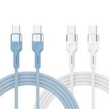 LAX 2-Pack New Braided USB-C to USB-C Cables - 4 feet