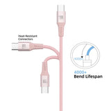 Apple MFI Certified Braided Nylon USB-C Cable - 10 Feet