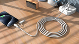 Apple MFi Certified 4 in 1 Lightning, USB-C, USB-C/USB-A Cable - White