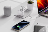 4-Port USB PD 20W Wall Charger - 2x USB-C + 2x USB-A