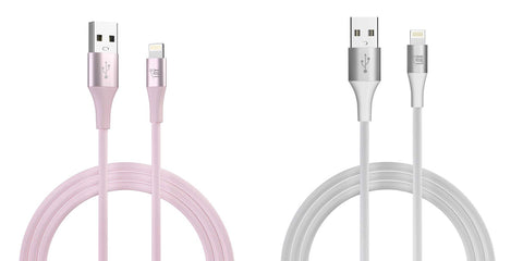 2-Pack USB-C to USB-C Linear - 10ft Pink and 10ft White
