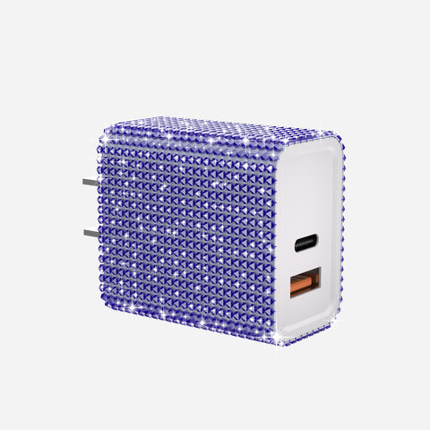 Bling Fast Wall Charger With For Iphone/Android- Multi-Color