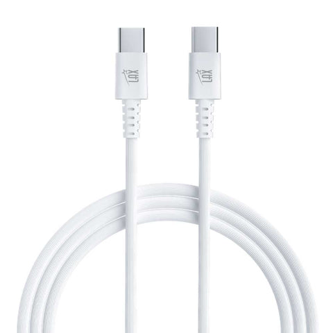 USB-C to USB-C Durable Linear Cable - 6 Feet - White