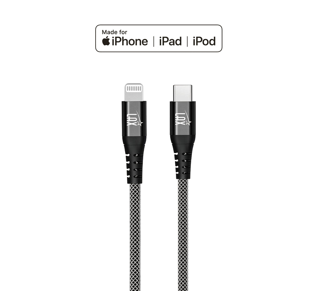 Tyranny skolde Møntvask LAX USB C to Lightning Cable - 4 FT [Apple MFi Certified] Fast Chargin –  LAXGadgets.net