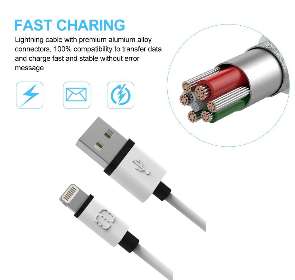 Apple Mfi Certified 4 Ft Lightning To Usb Fast Charging Cable 